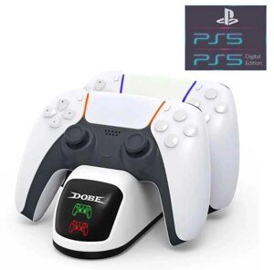 Зарядна док станція DOBE для джойстиків PS 5 DualSense