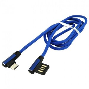 Дата кабель Walker C770 micro USB to USB 1 м Dark Blue