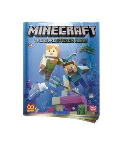 Журнал, альбом для наклейок Панін майнкрафт, panini Minecraft, новинка