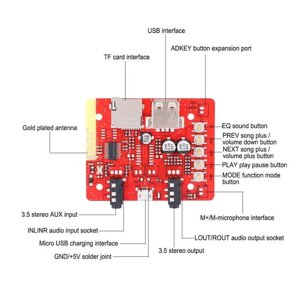 Бездротовий Bluetooth аудіо приймач. Гучний зв'язок. Стерео підсилювач