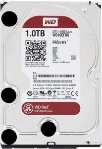 Накопичувач HDD SATA 1.0TB WD Red 5400rpm