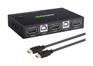 2-портовий KVM-перемикач AIMOS 2 port HDMI KVM switch for 4K