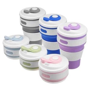 Складаний силіконовий СКЛАД Collapsible Coffe Cup 350 мл Чашка