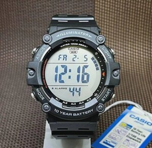 Годинник CASIO AE-1500WHX-1A чоловічий спортивний з хронографом, гарантія