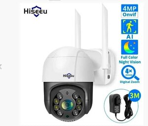 БУДОВА УЛИЧНА БЕЗДРОТОВА Hiseeu 4MP camera IP-камера wifi ptz