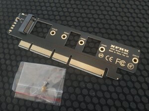 Адаптер M. 2 NVMe SSD NGFF на PCIE 3.0 X4/X8/X16 22110 NFHK (Новий)