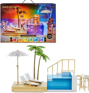 Басейн Рейнбоу Хай Rainbow High Color Change Pool &amp, Beach Club