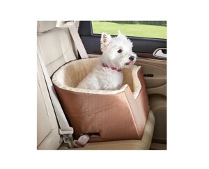Автокрісло для собак Amazon Basics Pet Car Booster, бежеве, до 11 кг