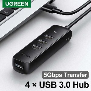 USB хаб із зовнішнім харчуванням 4*USB 3.0 Ugreen Гарантія!