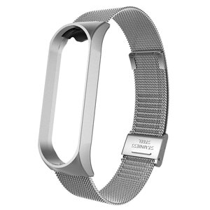 Ремінець для Xiaomi Mi Band 6/5 Milanese Magnetic Band Silver