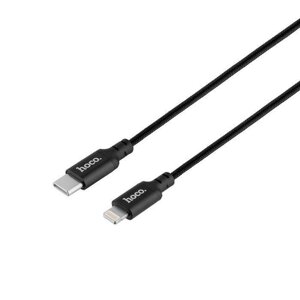 Кабель USB Hoco X14 Double Speed PD 20W Type C Lightning 2m Чорний