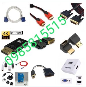 Шнур кабель перехідник конвертер HDMI-HDMI DVI VGA 1m 3 5 10 20м