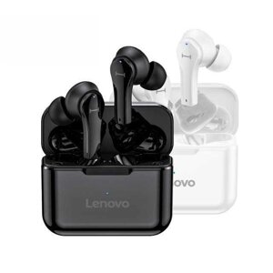 Навушники Bluetooth Lenovo TWS QT82. Type C, Оригінал. Black White