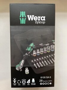 Набори головок Wera 8100SA 6 метричні