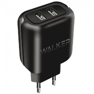 Зарядний пристрій Walker WH27 2xUSB 2.1A Чорний