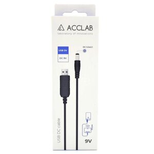 Блекаут. Новий Кабель ACCLAB USB to DC (5V to 9V, 1A) Кабель ACCLAB US