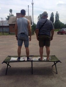 Розкладачка армійське ліжко лежак Нато найміцніша
