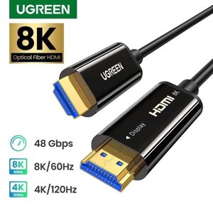 HDMI 2.1 Оптичний Кабель 8k 60hz 4k 120hz HDR Ugreen 10/15/20 м