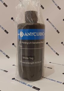 Фотополімерна смола Anycubic 405nm UV resin 1кг WHITE Є Постійно