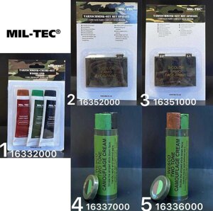 Грим для обличчя Mil-Tec Кремові фарби 2 кольори Олива коричневий