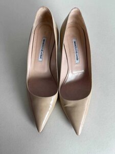 Туфлі жіночі Manolo Blahnik човники лаковані шкіряні