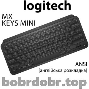 Клавіатура бездротова Logitech MX Keys Mini [Black] (US ANSI)