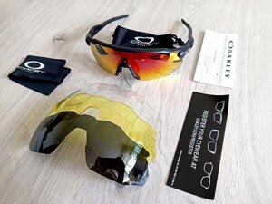 Сонцезахисні окуляри Oakley Radar поляризация комлект 4 лінзи