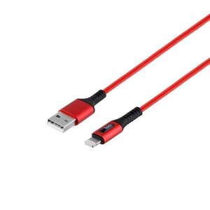 Кабель USB Hoco U79 Admirable USB Lightning 2.4А 1.2м Червоний