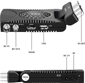 ТБ тюнер Т2 Scart DVB-T2 180 ° USB HDMI Full HD