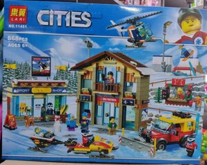 Конструктор Lari Гірськолижний курорт 11451 City 60203 868 дет LEGO