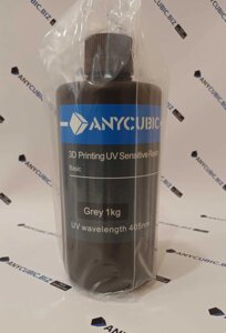 Фотополімерна смола Anycubic 405nm UV resin 1кг GREY Є Постійно