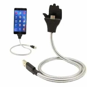 Шнур для заряджання та утримувач телефону ( 2 в 1) palms cable Micro Usb