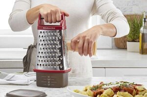 Тертка KitchenAid KG300ER Червона Чорна Шинківка Овочерізка