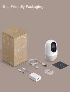 Nooie Baby Monitor, Wi-Fi камера, 360-градусна IP-камера