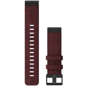 Ремінець Garmin Ремешок для Fenix 6 22mm QuickFit Heathered Red Nylon bands (010-12863-06)