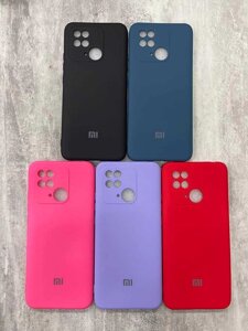 Силіконовий Щільний Чохол для Xiaomi Redmi 10C З Мікрофіброю