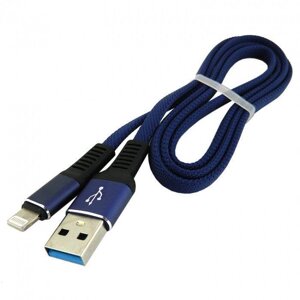 Дата кабель Walker C750 Apple Lightning to USB 1 м Dark Blue