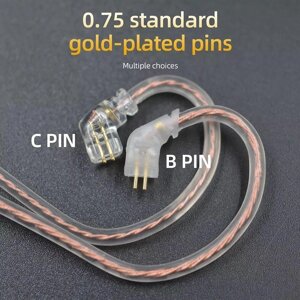 Аудіокабель Knowledge Zenith NICEHCK CCA KZ C-pin B-pin QDC