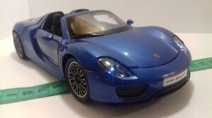 Машинка Porsche 918 Spider 1:24 Метал, світло, звук Іграшка модель