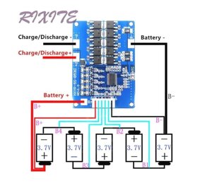 Плата bms 5s, балансувальна. Контролер заряд, розряд для li-ion