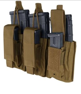 Тактичний підсумк Condor Triple Kangaroo Mag Pouch Coyote Brown