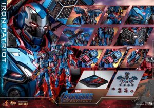 Фігурка 1/6 hot toys mms 547 Diecast Endgame IRON PATRIOT Avengers