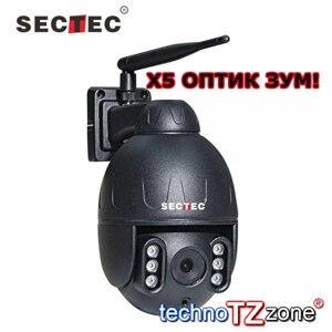 Вулична поворотна камера з 5X ОПТИК ZOOM IP Wi-Fi SECTEC ST-382-2M-5X