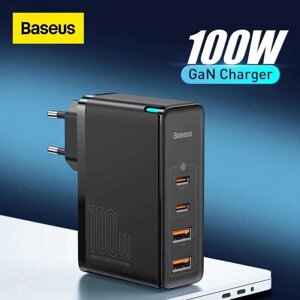 Зарядний пристрій Baseus GaN II 100W + кабель USB-C 100W Гарантія!