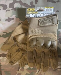 Тактичні Рукавички Mechanix M-Pact 3 Coyote (Койот) Oliva (Олива)