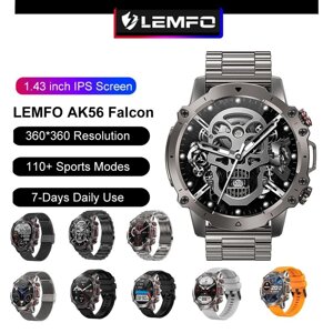 Смарт годинник LEMFO Falcon АК56 годінник 1.43 smart watch max band mi SE