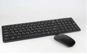 Комплект: бездротова клавіатура та мишка Keybord Wreless K06 Чорний