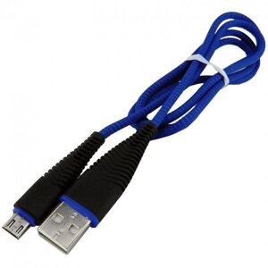 Дата кабель Walker C550 micro USB to USB 1 м Dark Blue