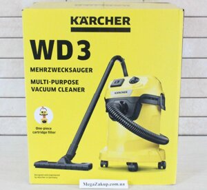 Пилосос Karcher WD 3 P+Розетка Новий! в наявності! Оригінал!