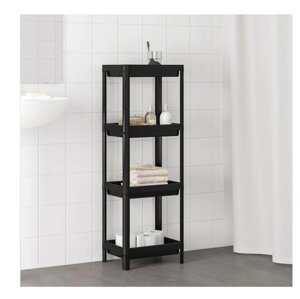 Стійка у ванній кімнаті Ikea, Black 36x23x100, Stellage, Vesken Vesken Logments